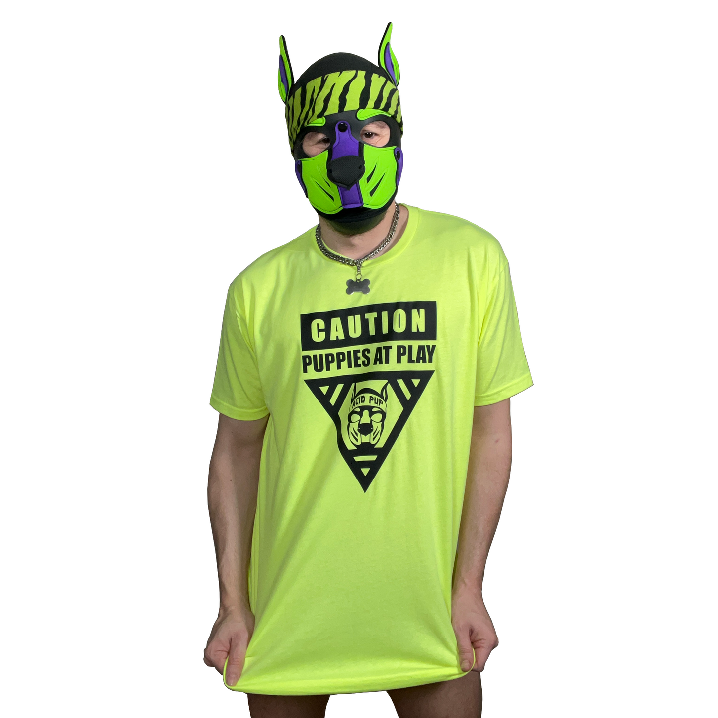 Acid Pup Caution Puppies at Play Shirt