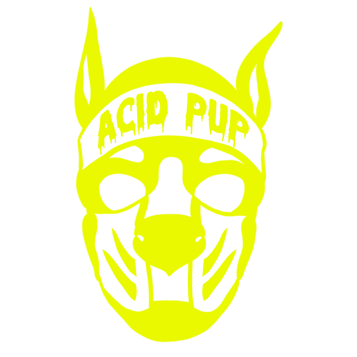 Acid Pup Logo Decal 5”